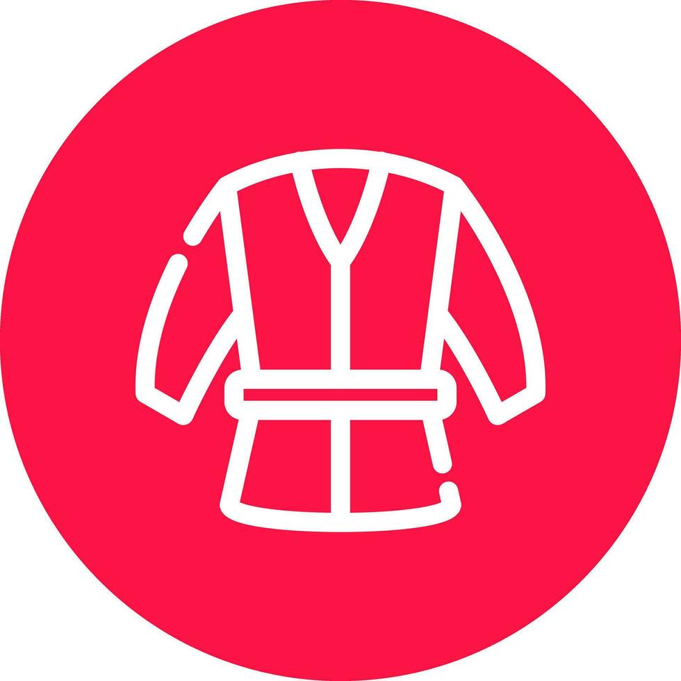 diseño de icono creativo de kimono vector