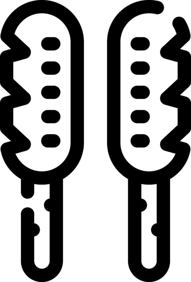 Corn Dog Creative Icon Design vector