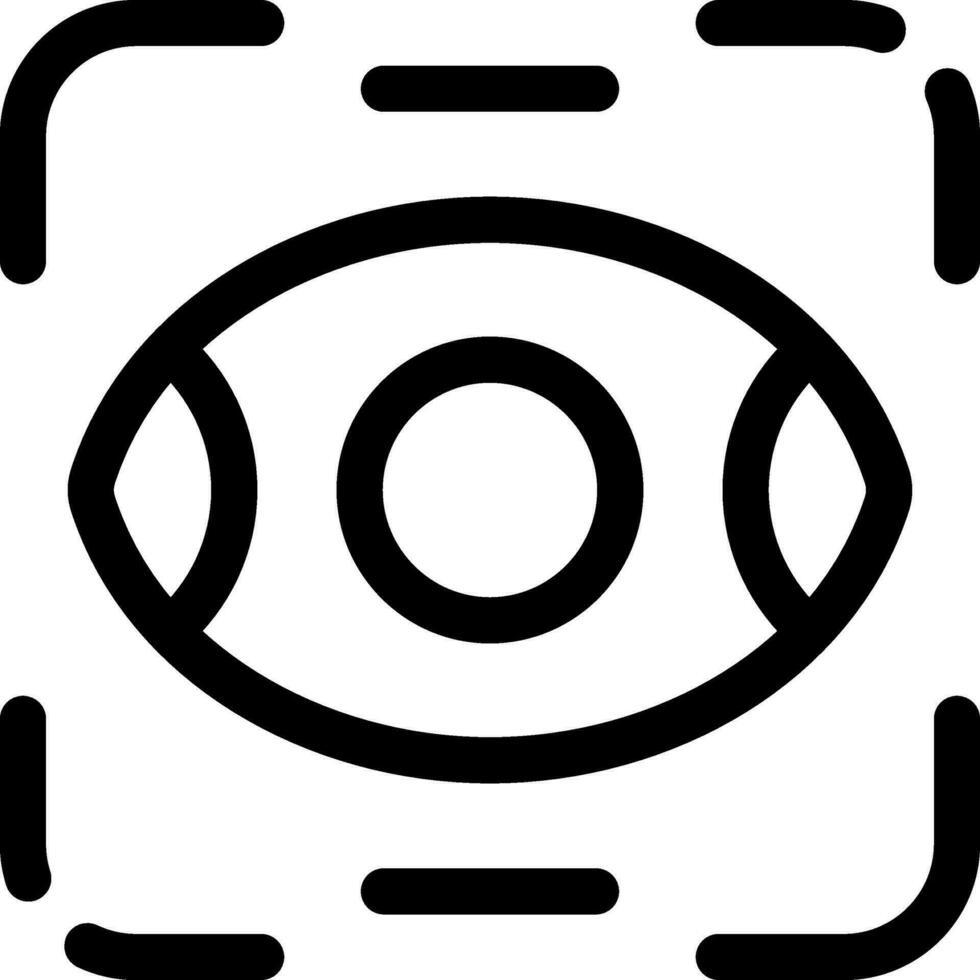 Eye Scanner Creative Icon Design vector