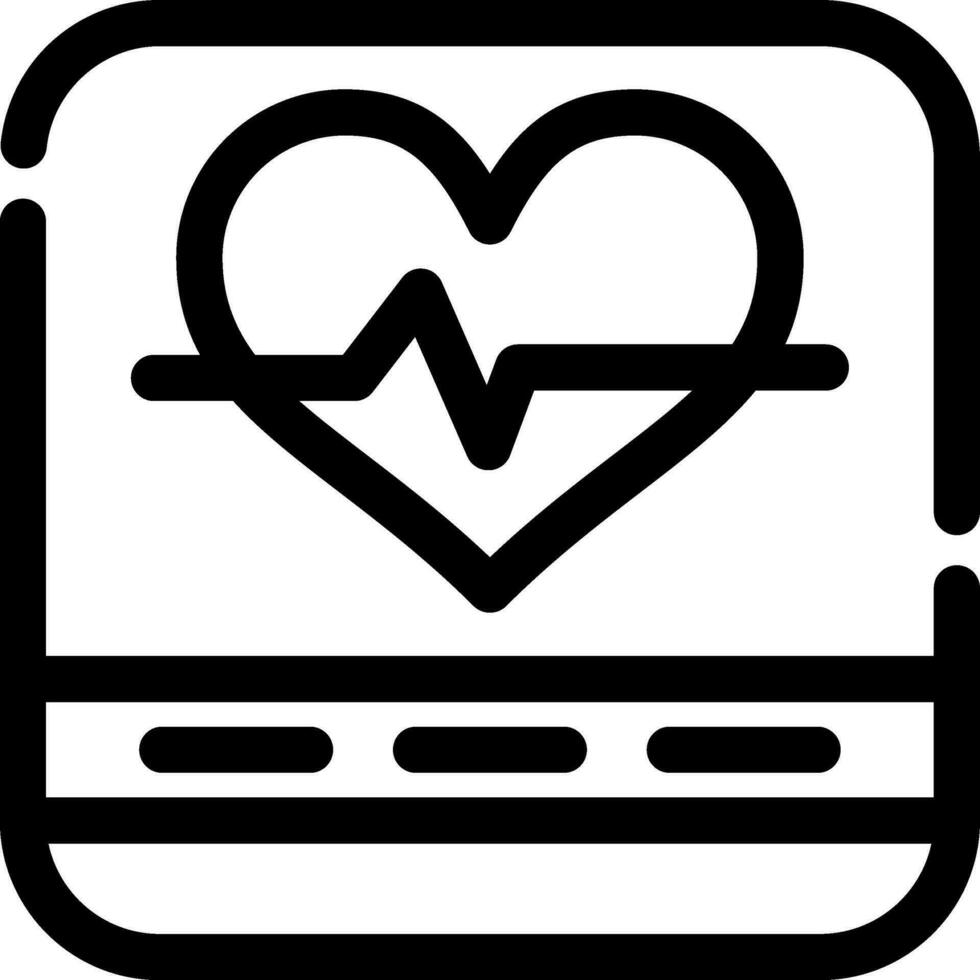 Heart Rate Creative Icon Design vector