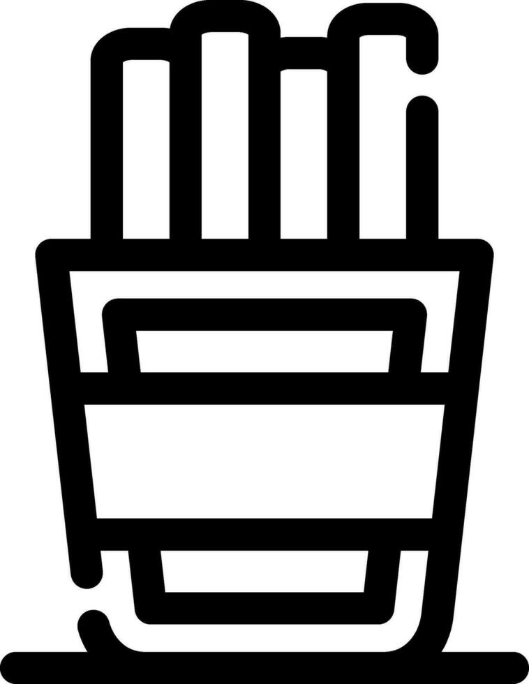 diseño de icono creativo de papas fritas vector