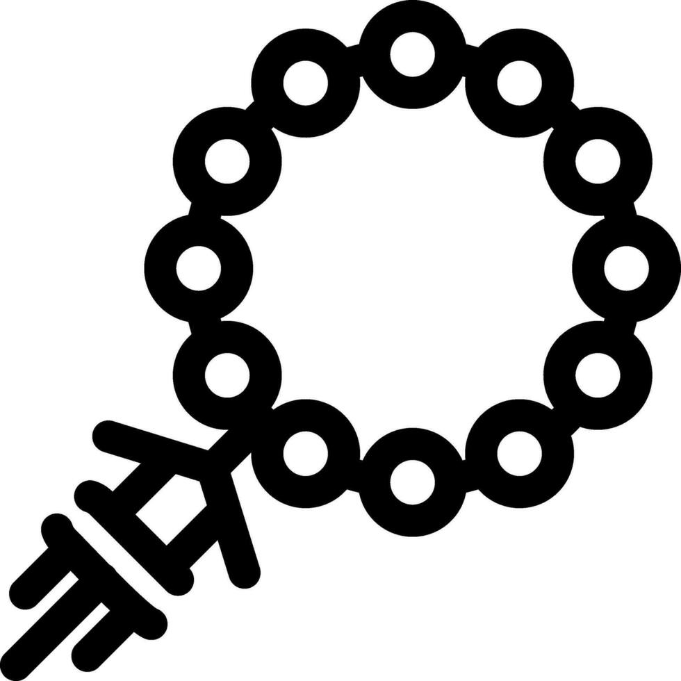 Rosary Creative Icon Design vector
