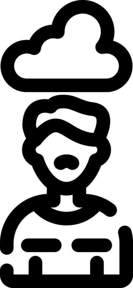 Sad Creative Icon Design vector