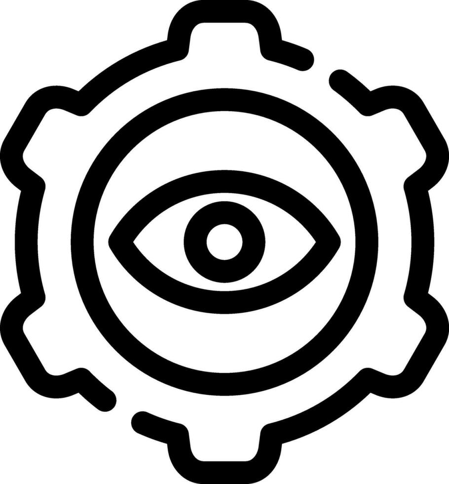 Eye Setting Creative Icon Design vector