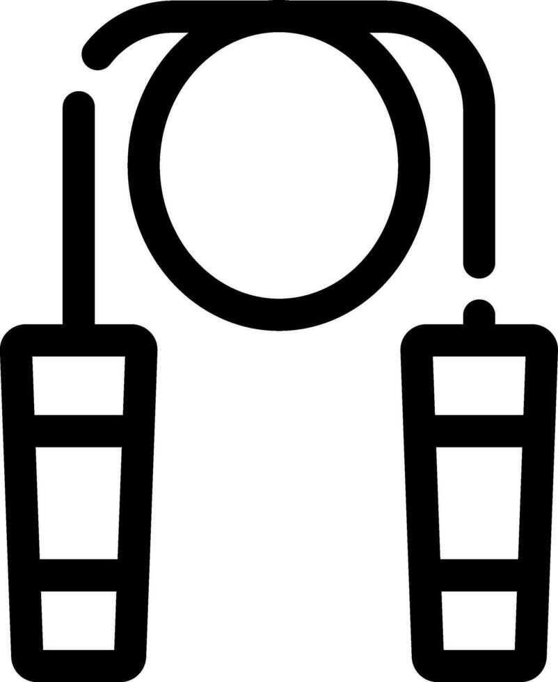 Jumping Rope Creative Icon Design vector
