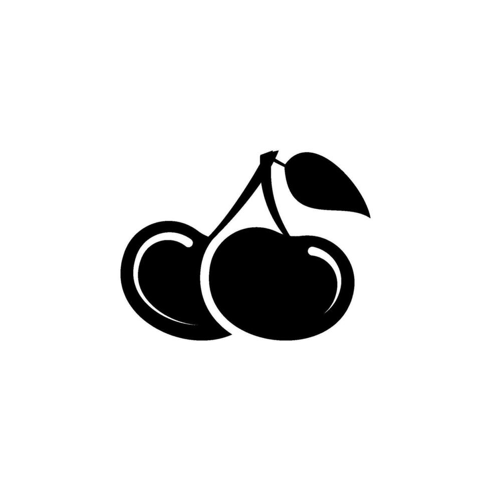 Cereza icono diseño vector plantillas