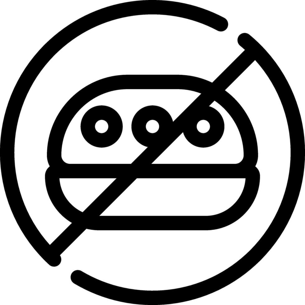 No Food Creative Icon Design vector