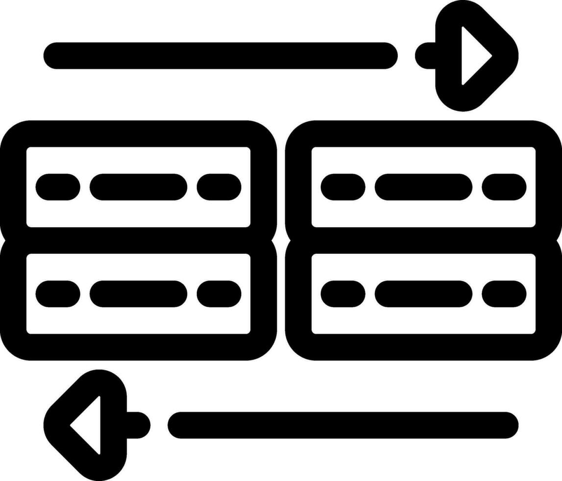 Data Transfer Creative Icon Design vector