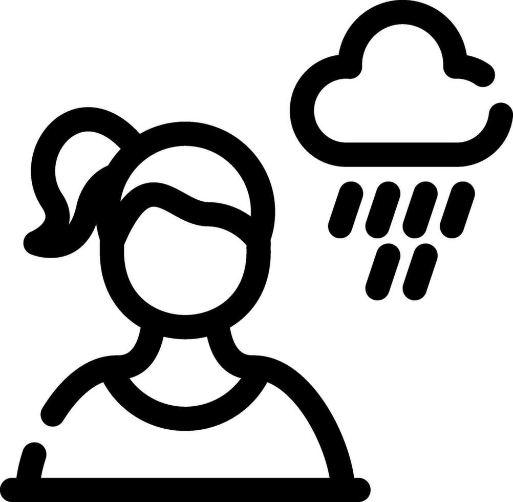 Depressed Creative Icon Design vector