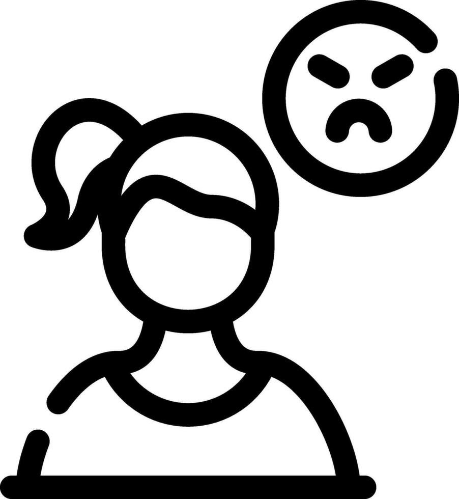 Angry Creative Icon Design vector