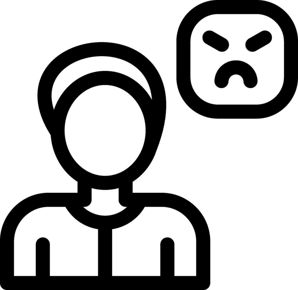 Angry Creative Icon Design vector