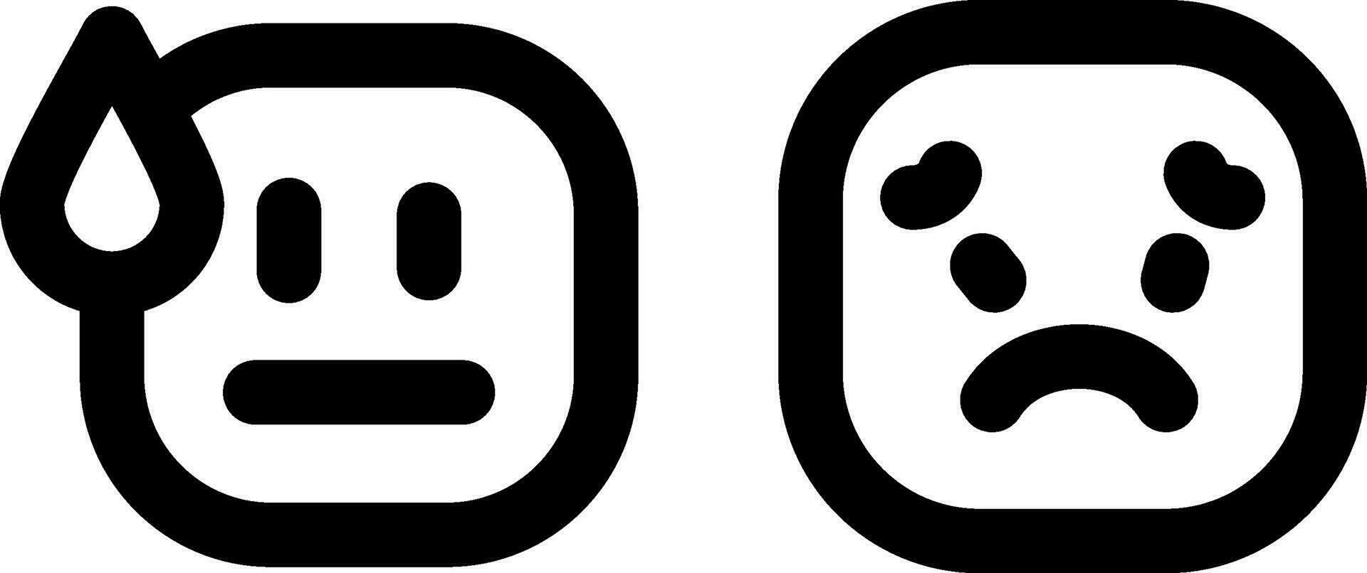 Basic Emotion Creative Icon Design vector