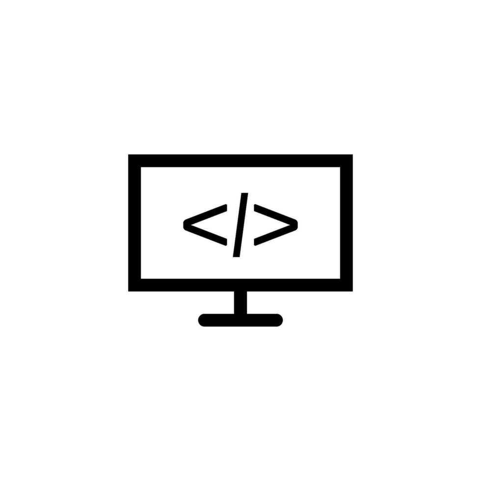 codificación icono vector diseño plantillas