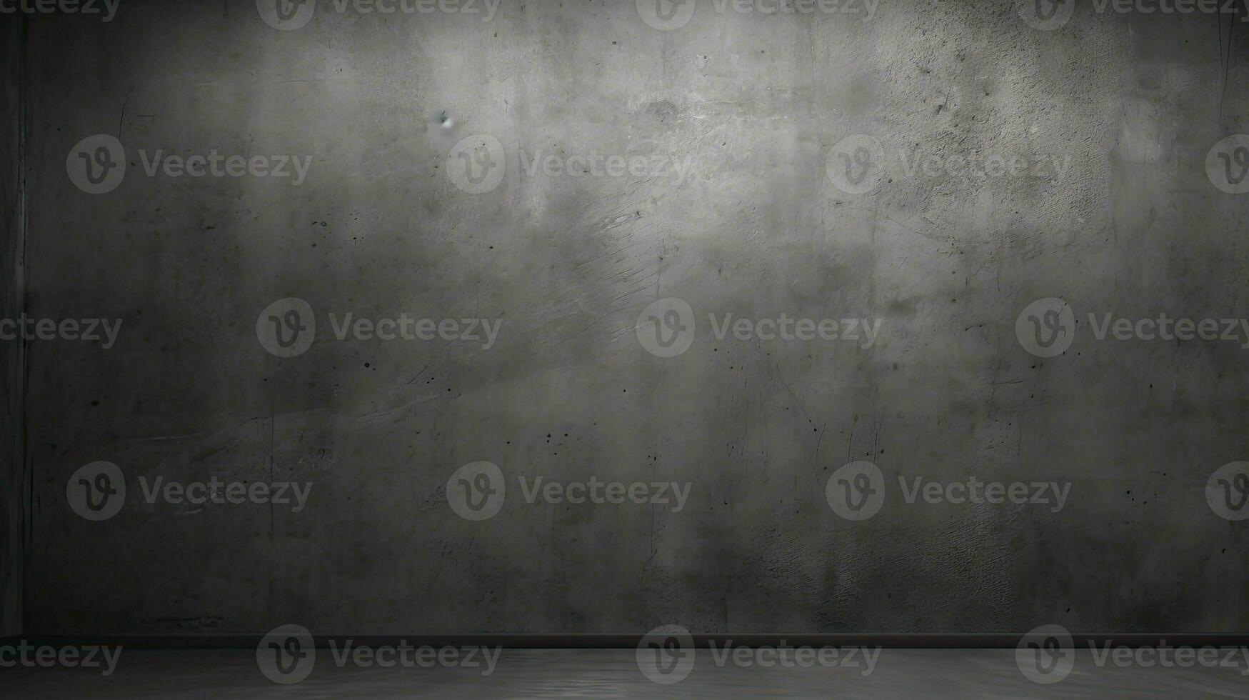 Dark black and gray abstract cement wall and interior textured studio room for product display. Wall background. Generative AI photo