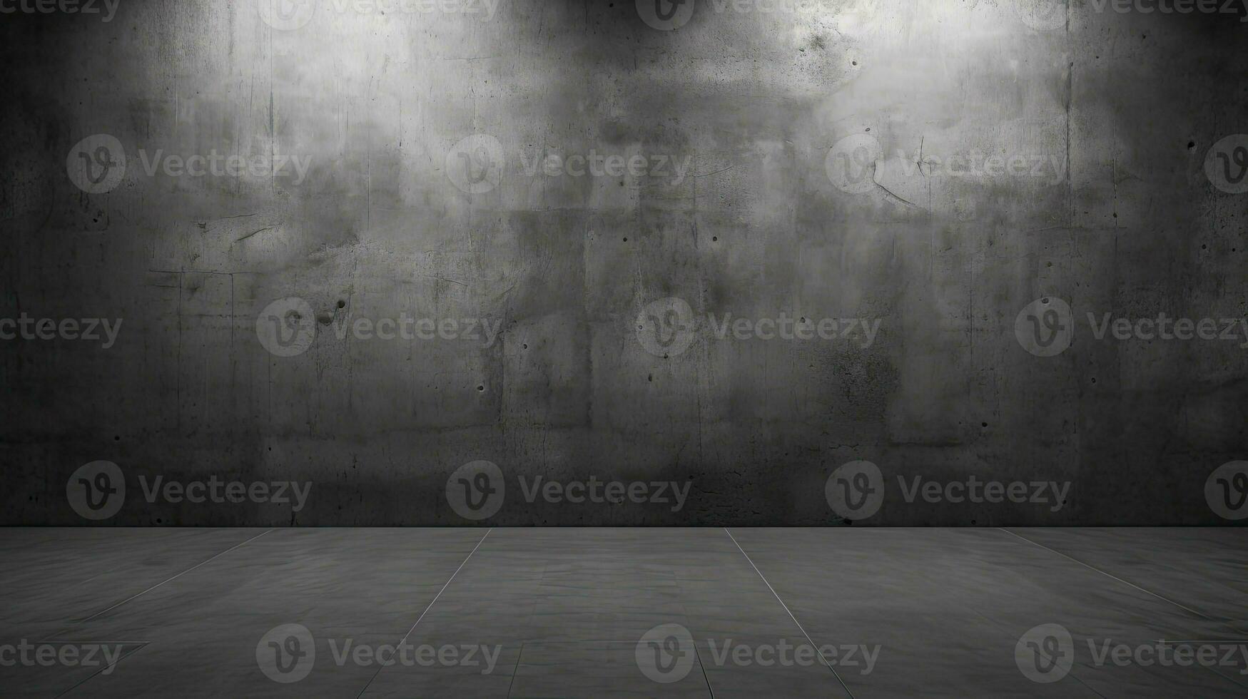 Dark black and gray abstract cement wall and interior textured studio room for product display. Wall background. Generative AI photo