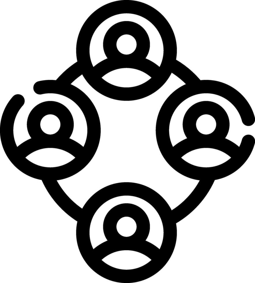 Networking with People Creative Icon Design vector