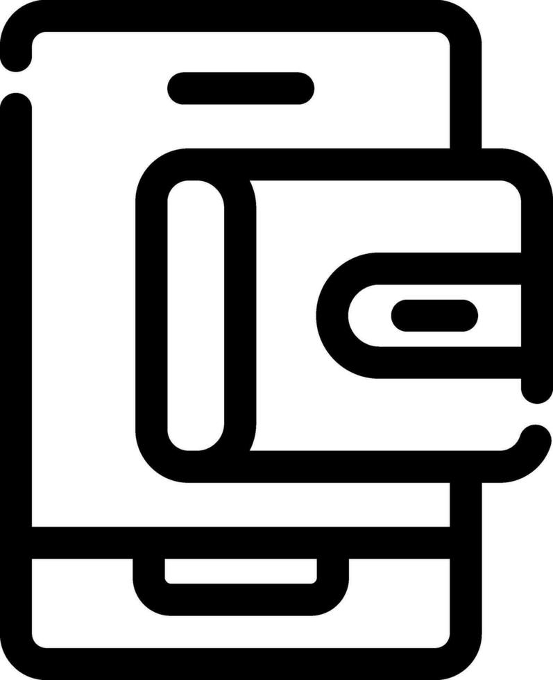 Mobile Wallet Creative Icon Design vector