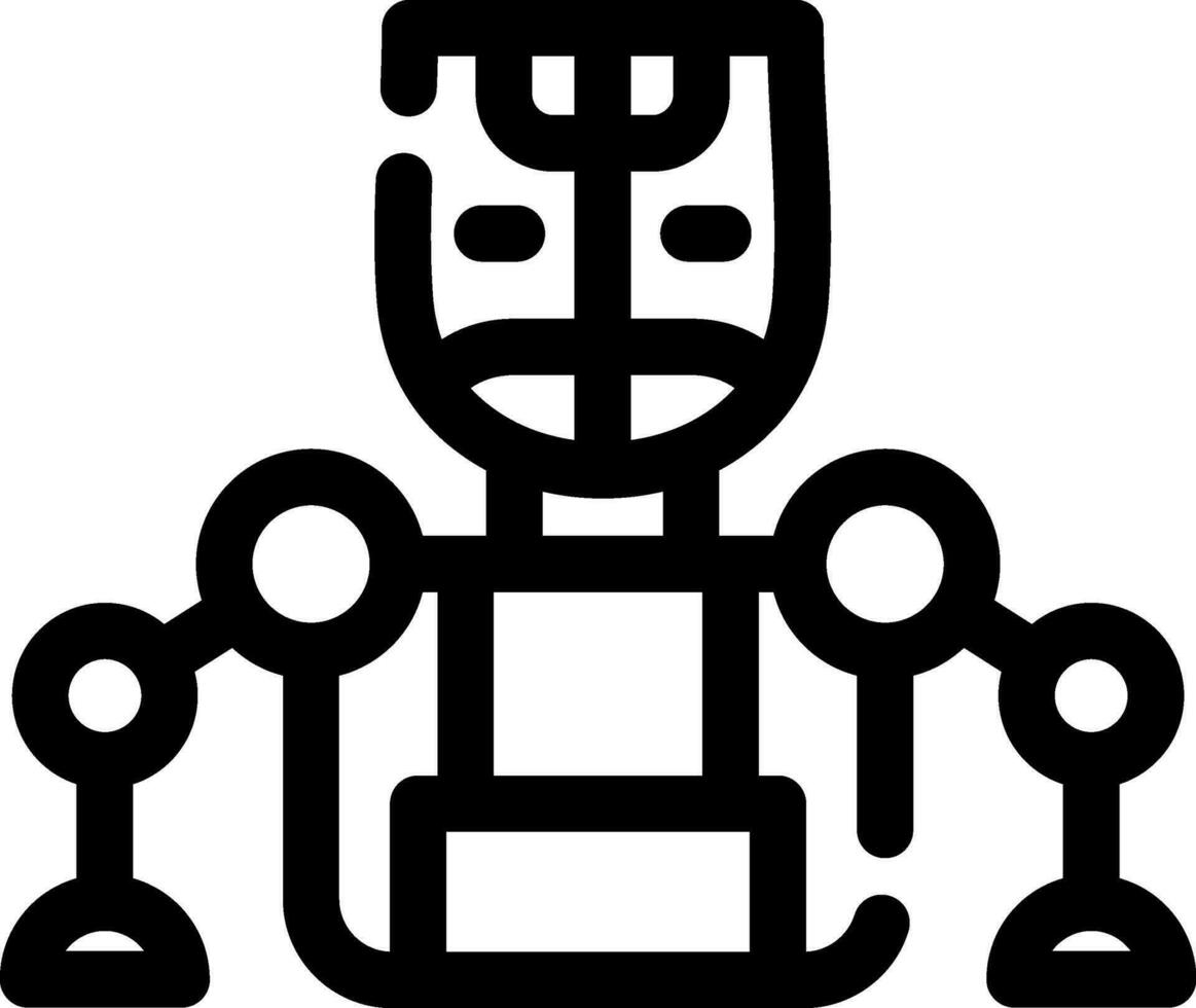 Humanoid Creative Icon Design vector