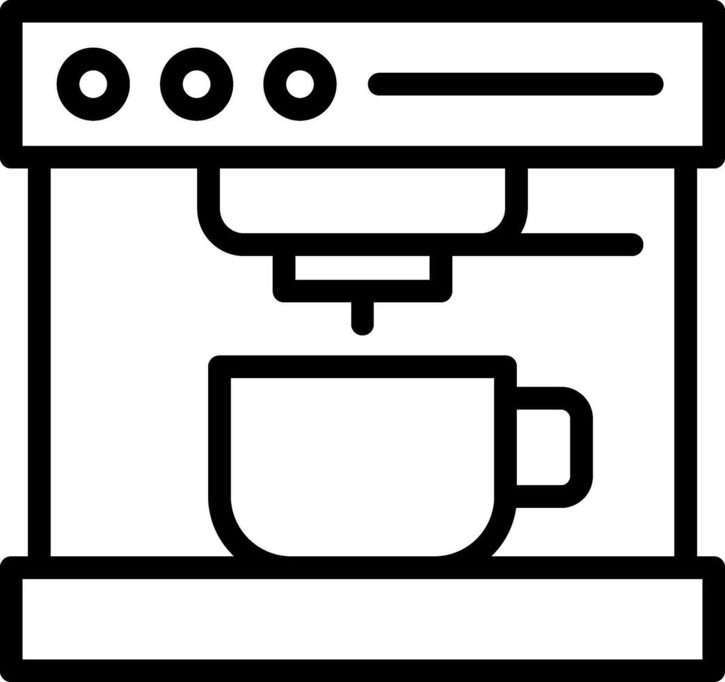 Coffee Machine Creative Icon Design vector