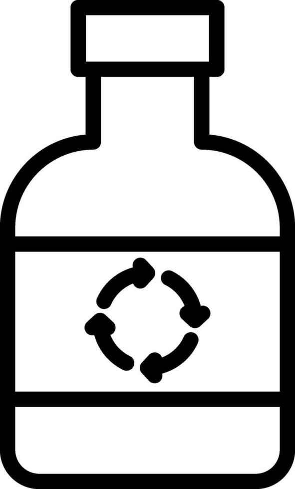 ecológico botella creativo icono diseño vector