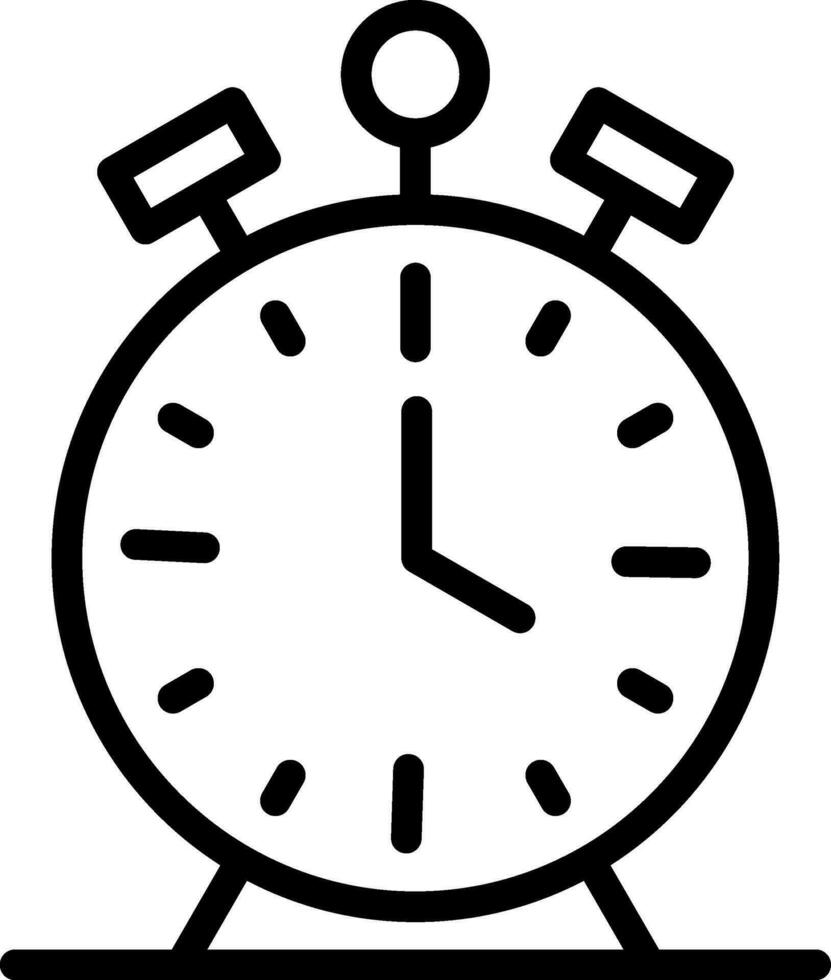 Alarm Clock Creative Icon Design vector