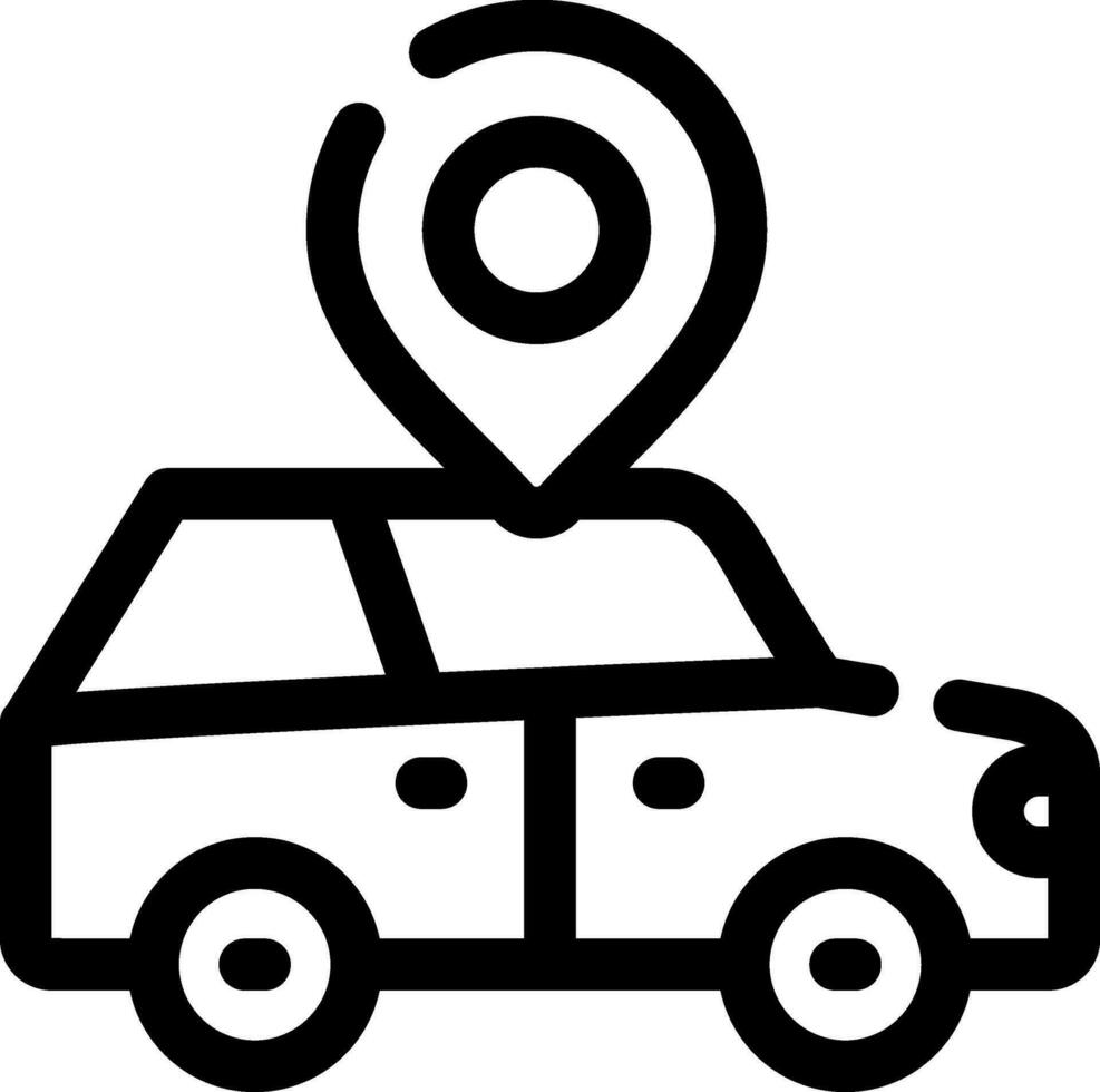 Car Location Creative Icon Design vector