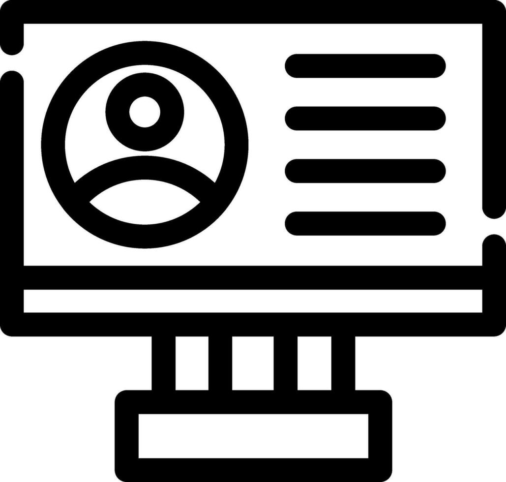 Profile Creative Icon Design vector