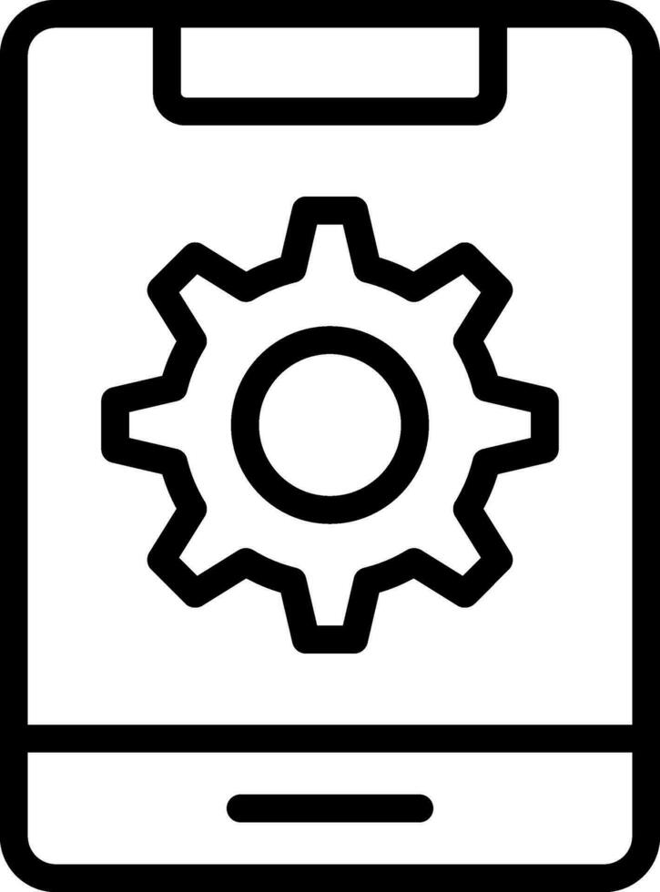 Mobile Setting Creative Icon Design vector