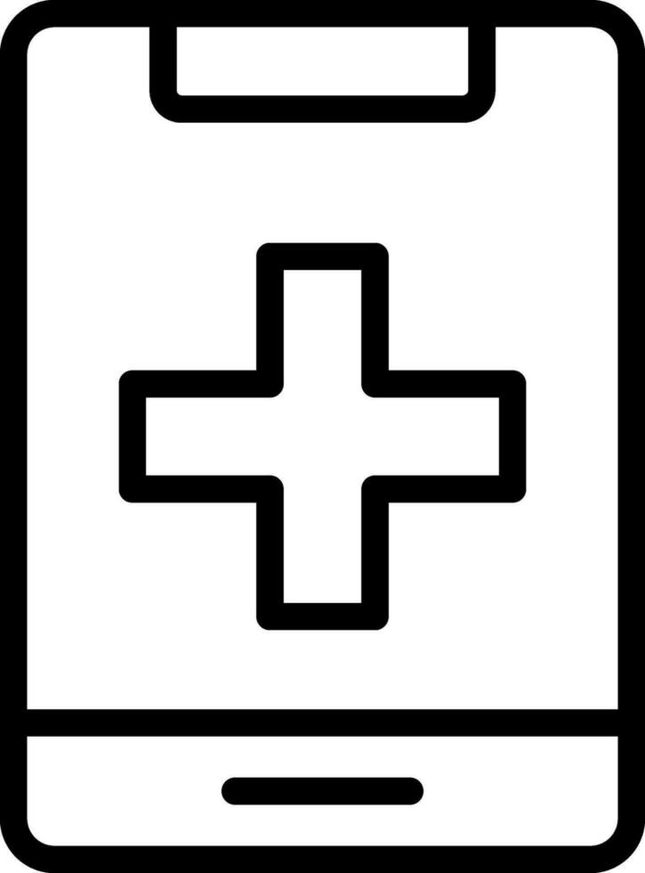 médico teléfono creativo icono diseño vector