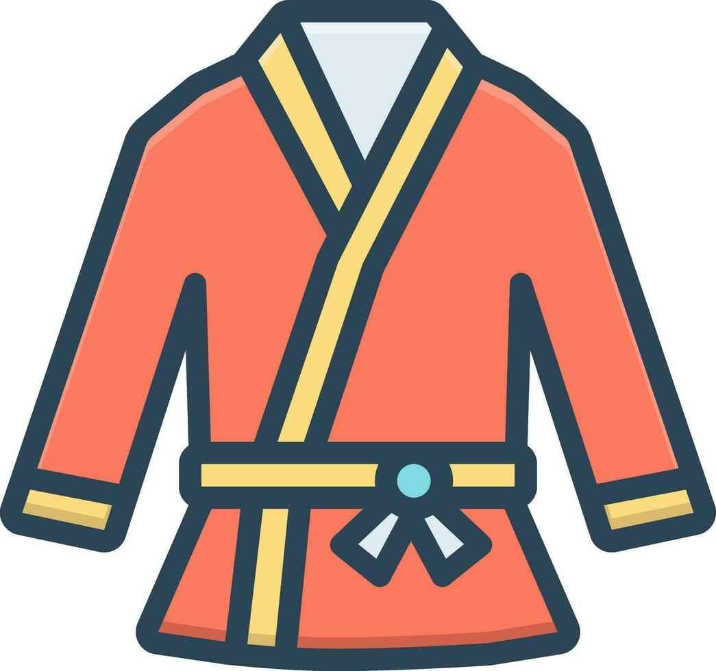 color icono para uniforme vector