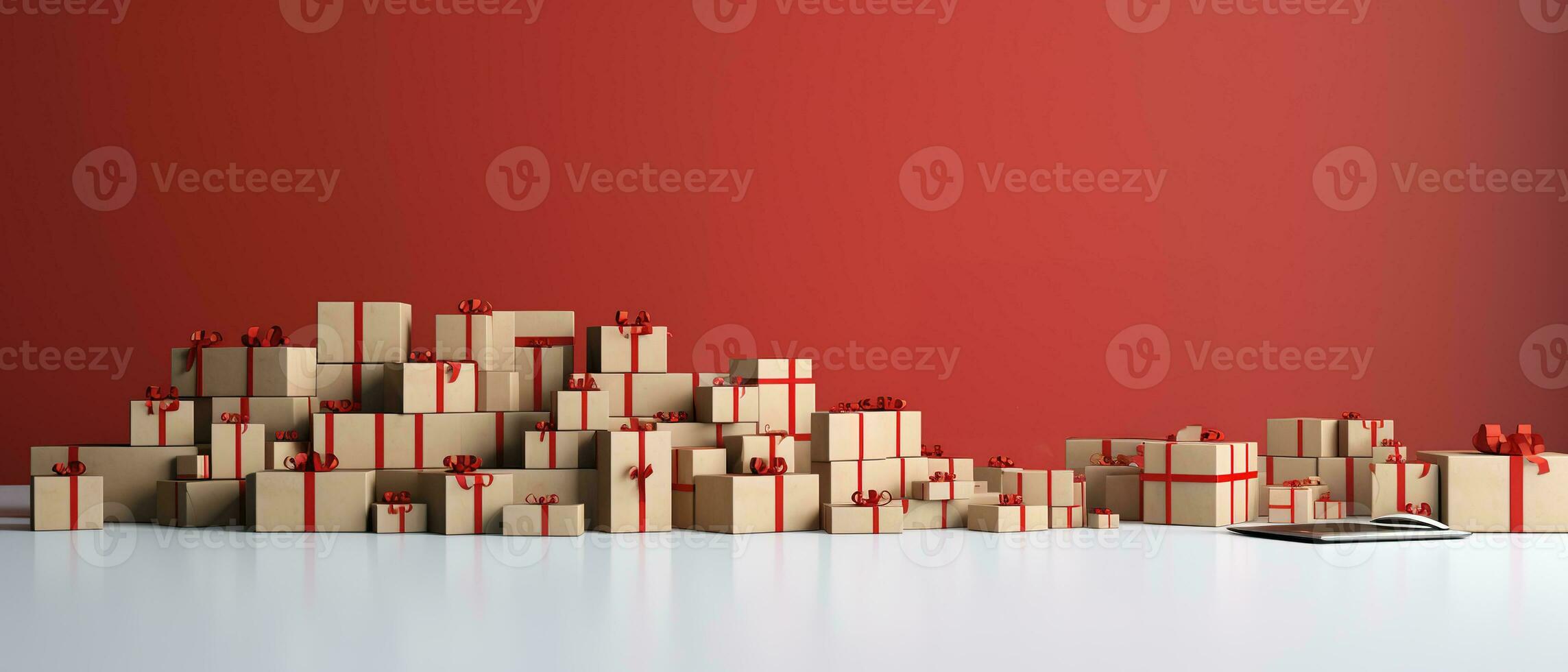Cyber Monday Sale banner template design background with copy space. Online holiday shopping concept. Generative AI photo