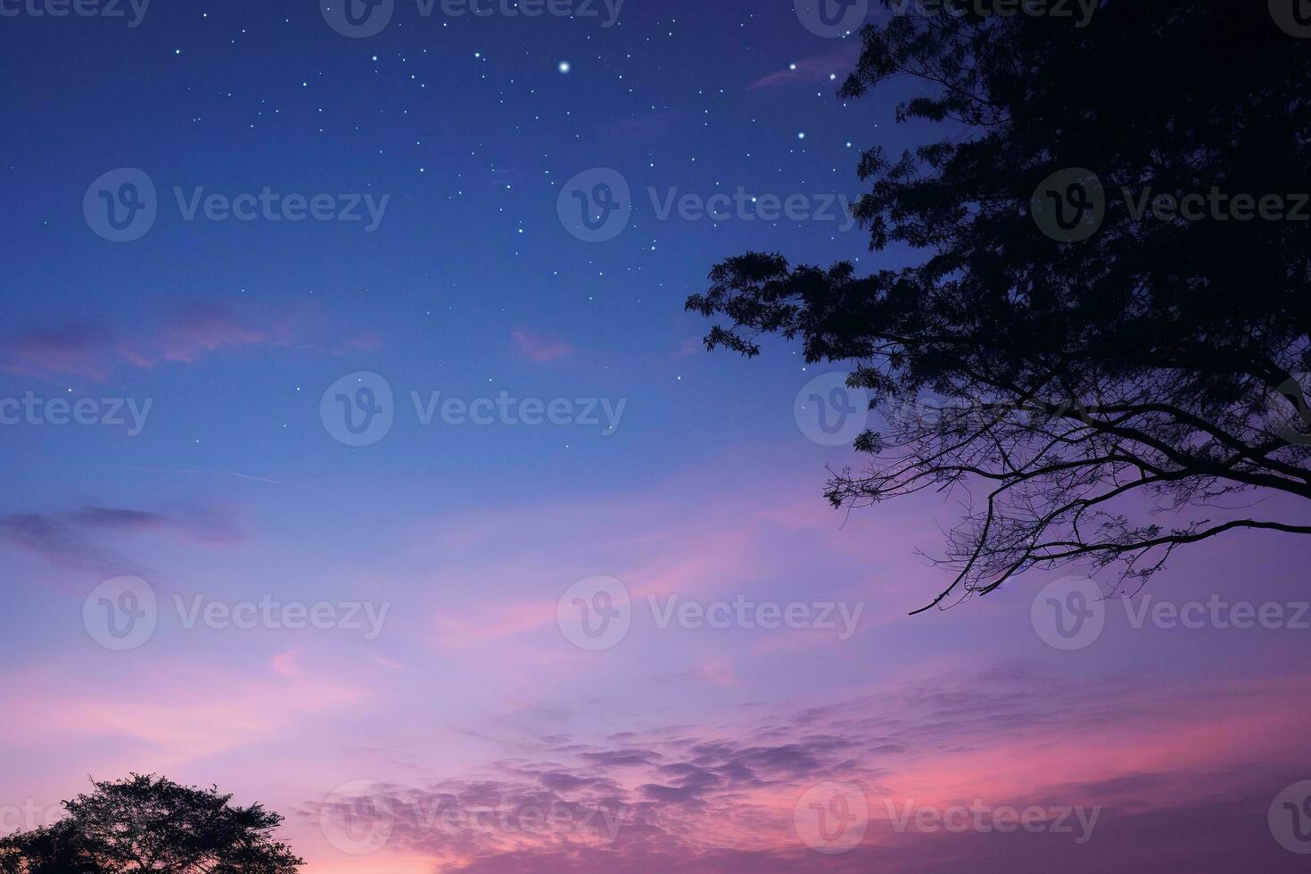 Captivating twilight sky with copy space, ideal for adding text or graphics to your designs. Generative AI photo