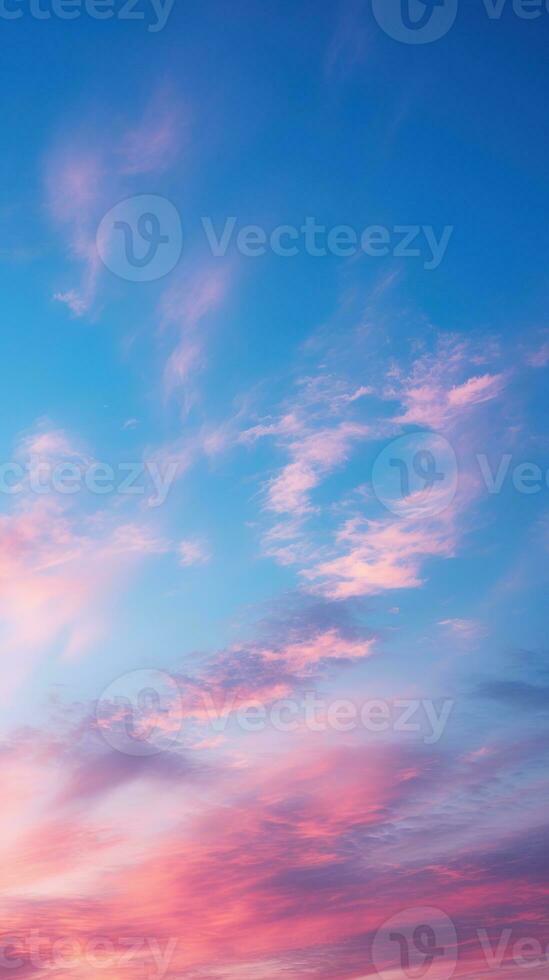 Captivating twilight sky with copy space, ideal for adding text or graphics to your designs. Generative AI photo