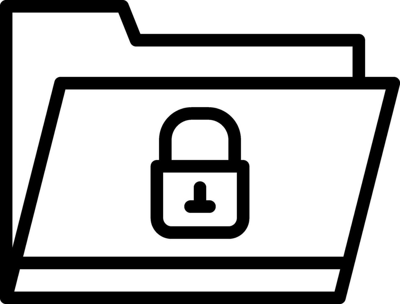Locked Folder Creative Icon Design vector