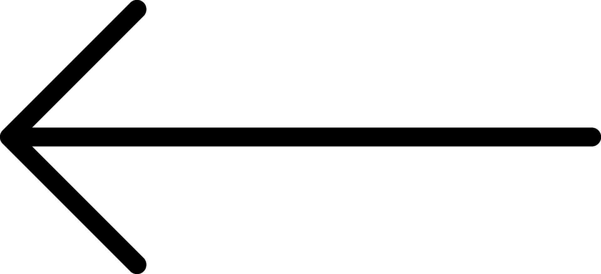 Left Arrow Creative Icon Design vector