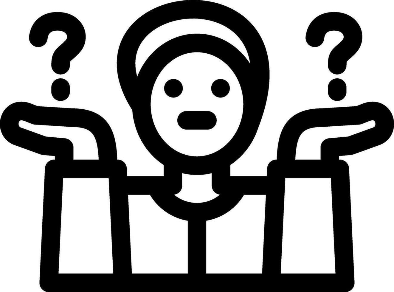 Shrug Creative Icon Design vector