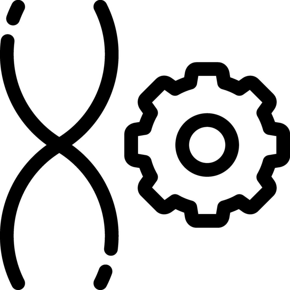 Genetic Engineering Creative Icon Design vector