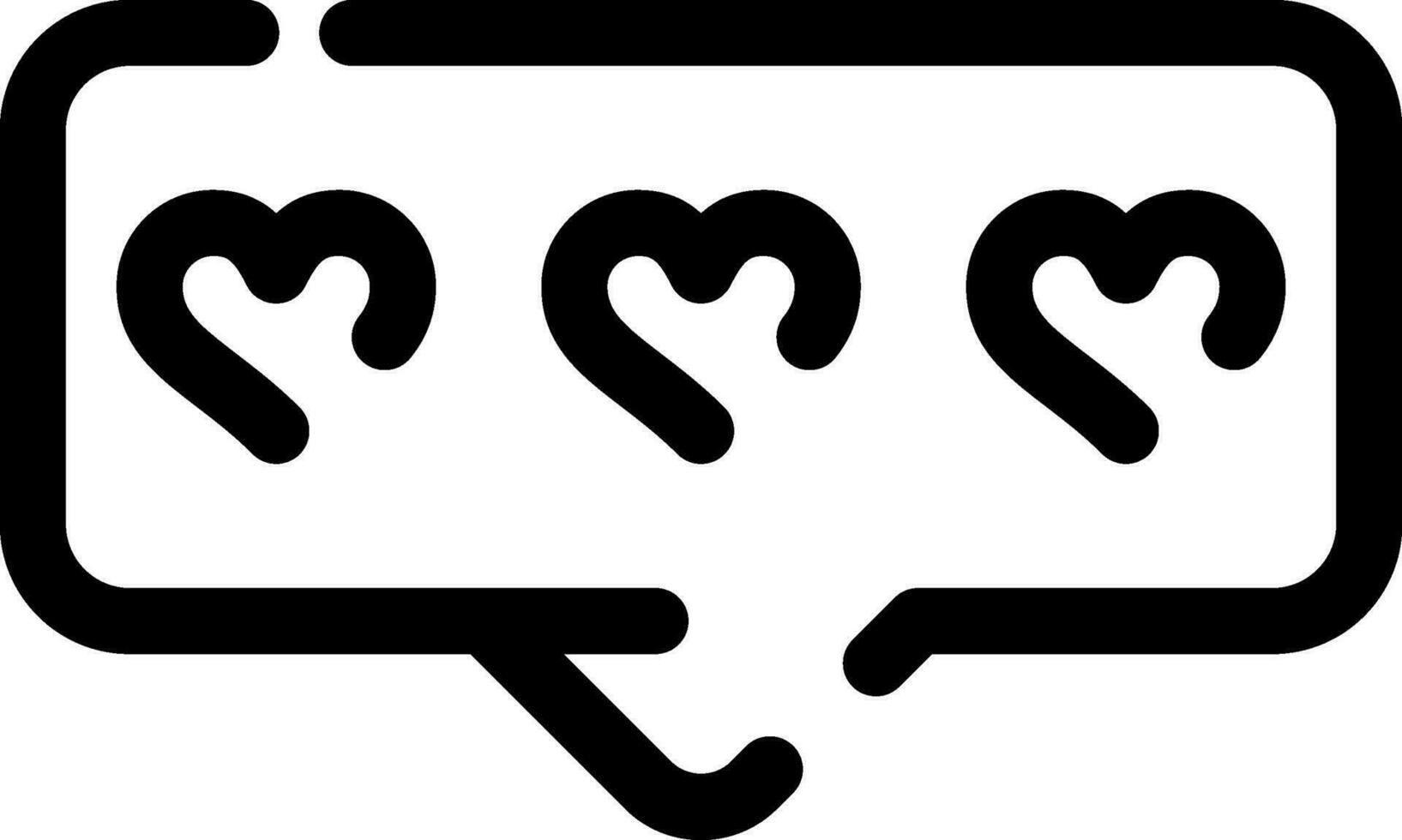 Comment Heart Creative Icon Design vector
