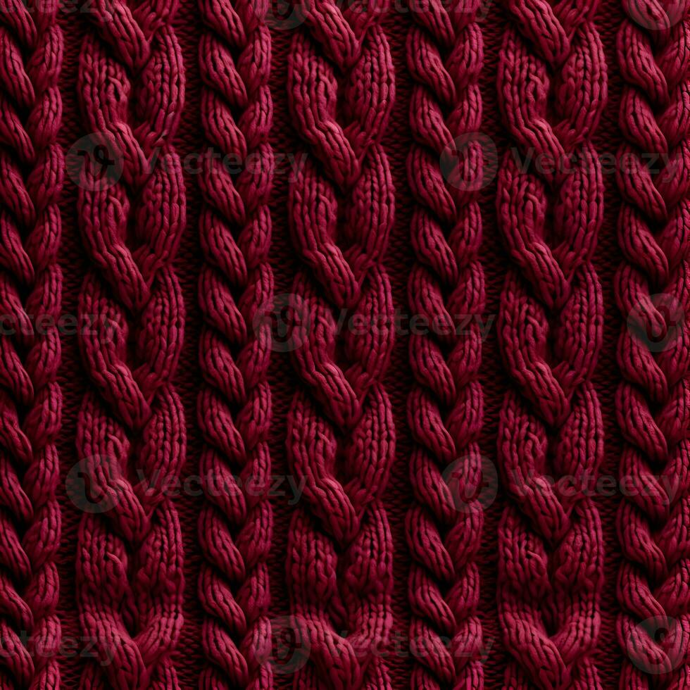 Cable knit sweater repeating pattern highly detailed. High-resolution. AI Generative photo
