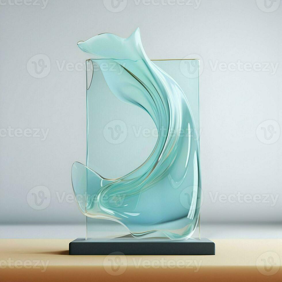 Glass mock up. High-resolution. AI Generative photo