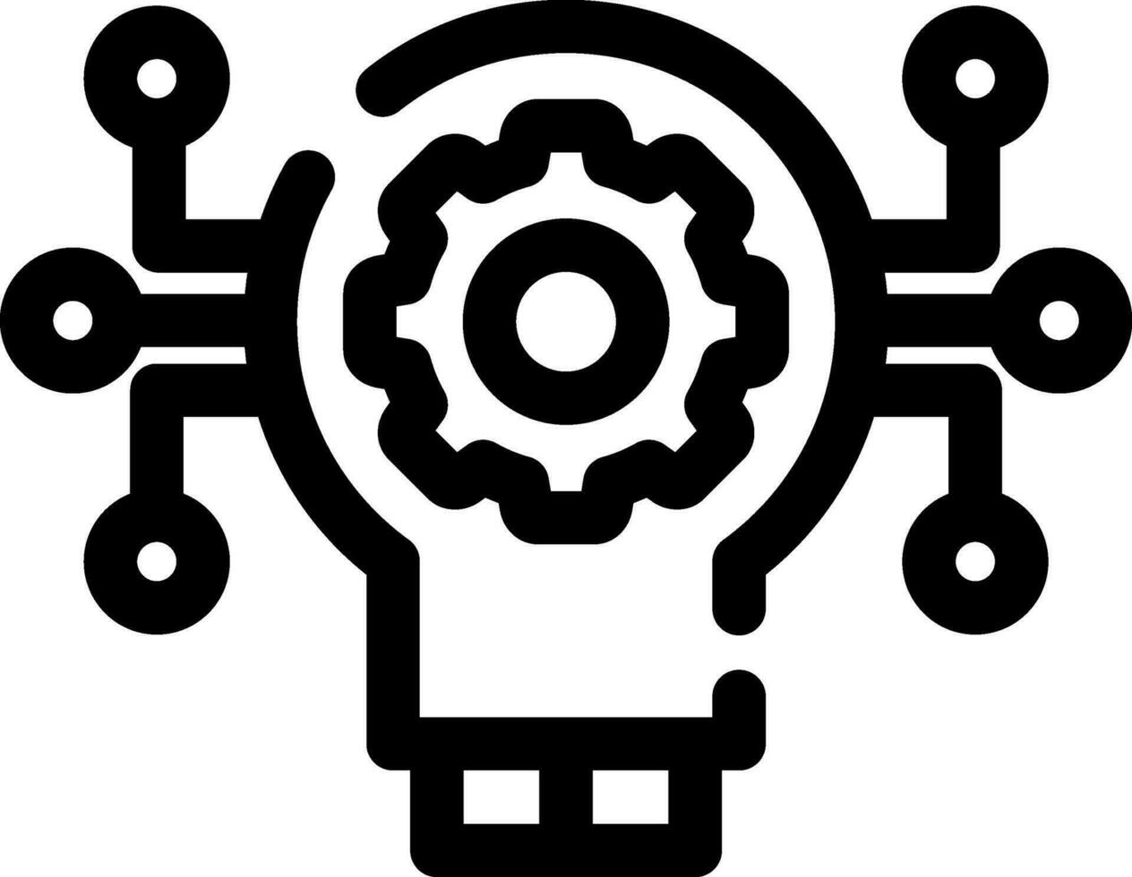 Technology Disruption Creative Icon Design vector