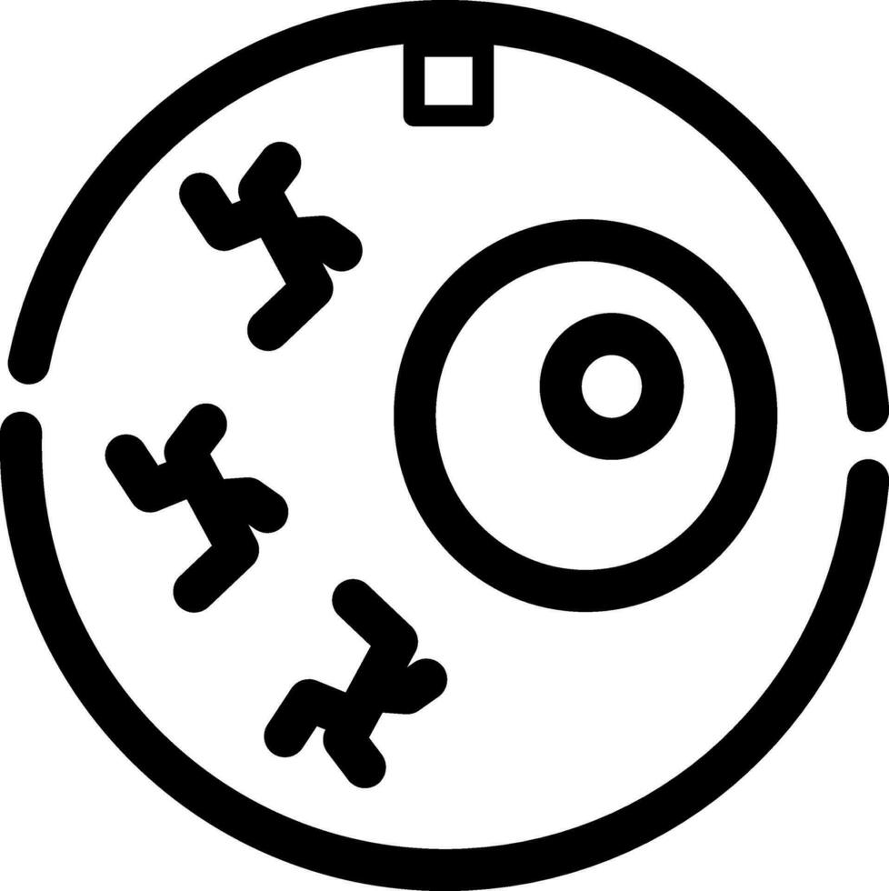 Optic Nerve Creative Icon Design vector