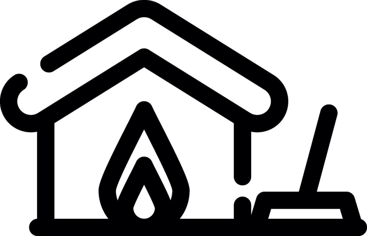 Fire Damage Cleaning Creative Icon Design vector