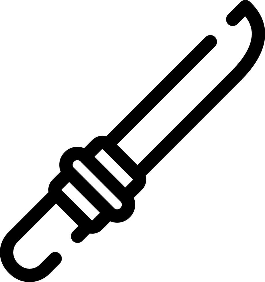 diseño de icono creativo de cuchillo vector