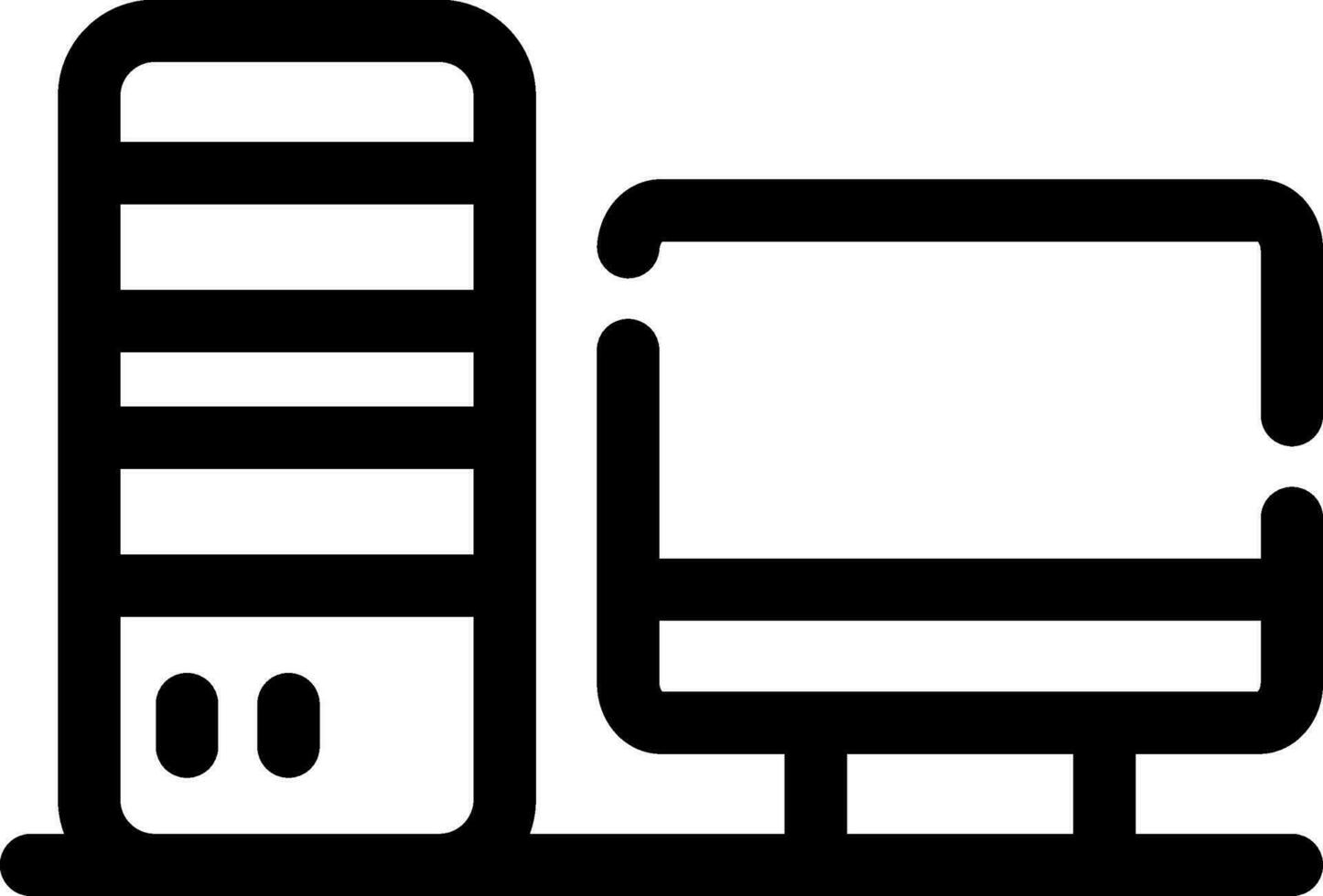 Computer Creative Icon Design vector