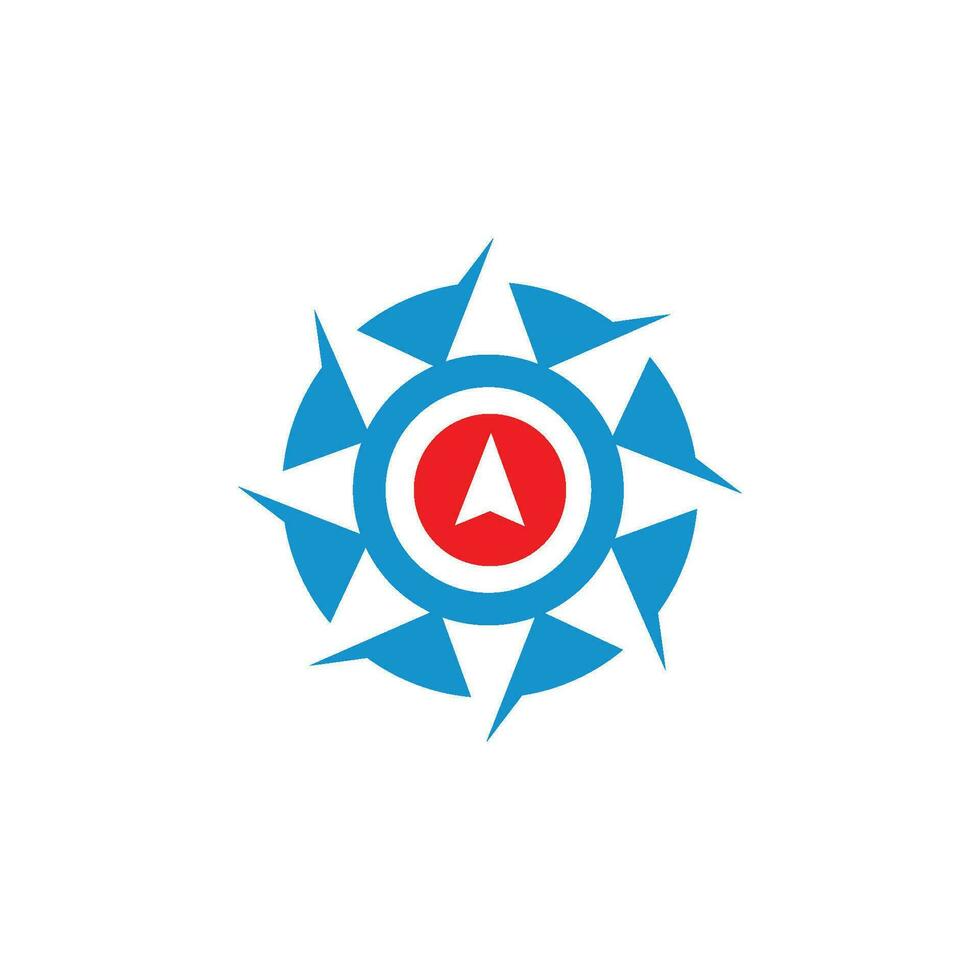 compass logo vector tempate ilustration