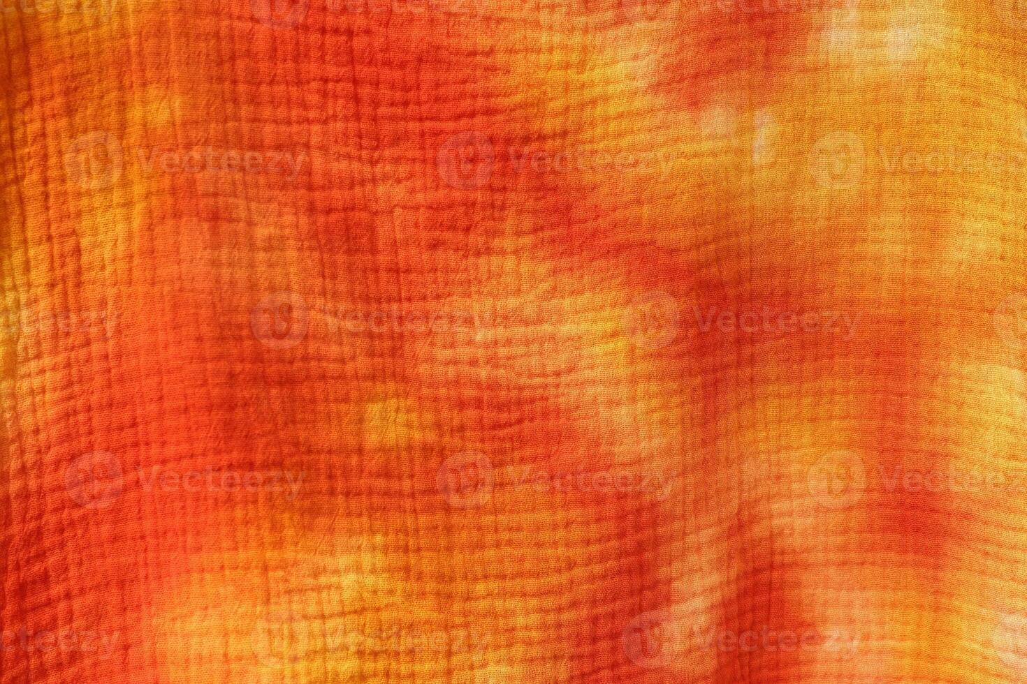Close up view on samples of cloth and fabrics in different colors. photo