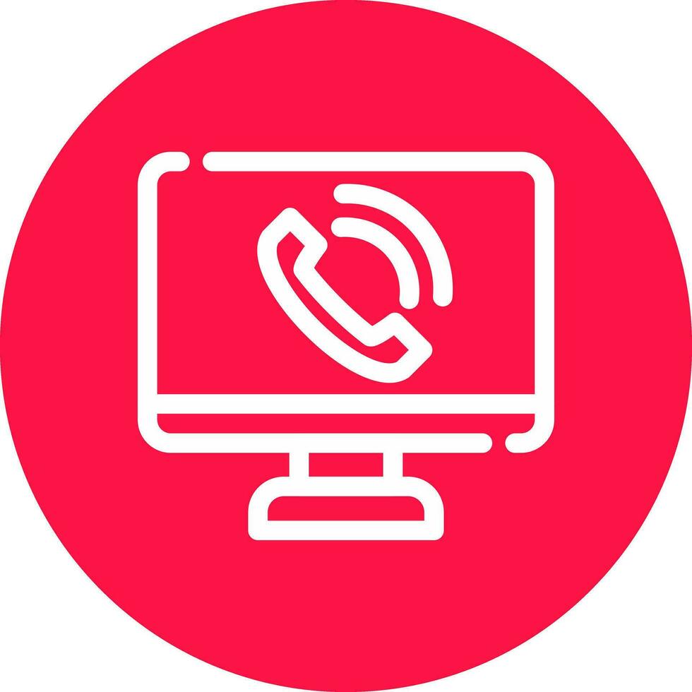 Phone Call Creative Icon Design vector