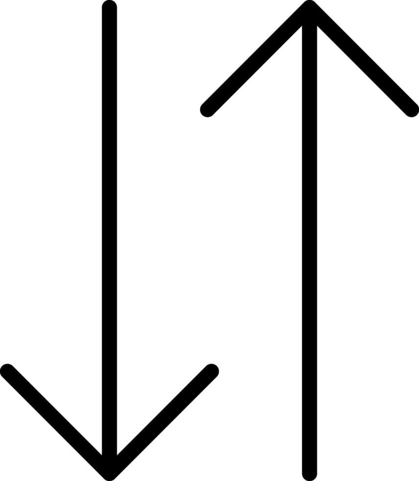 Double Arrow Creative Icon Design vector