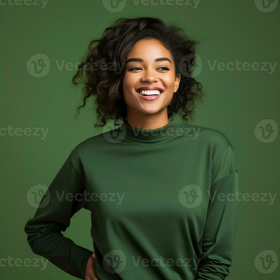 Illustration of a fashion couple portrait with plain hoodie mockup,  AI generative photo